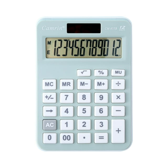 Calculadoras Pantalla Grande Calculadora Científica Pantalla Grande de 12 Dígitos Y Botones Pantalla Lcd Grande Clara Ideal para la Escuela de Oficina Calculadora de Uso Doméstico Y Empresarial para L