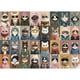 thumbnail image 1 of Rompecabezas Hiwhy de 1000 piezas con elegantes gatos a la moda, 1 of 7