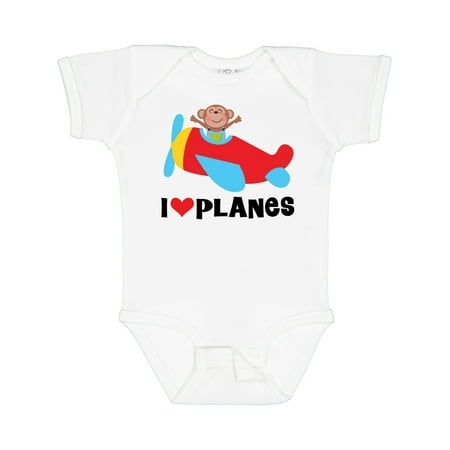 

Inktastic Airplane I Love Planes Gift Baby Boy Bodysuit