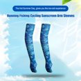thumbnail image 2 of Greeniant Brazo Sol Protección Ocultar Guardia transpirable Ropa deportiva Deportes al aire libre Mangas de fitness para correr Pesca Ciclismo Ciclismo camuflaje azul Greeniant OD021038-11, 2 of 6