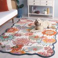 thumbnail image 3 of SAFAVIEH Jardin Jack Floral Area Rug, Ivory/Rust, 5' x 8', 3 of 11