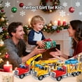 thumbnail image 4 of Chak’s Choice Friction powered trailer toys, crane car transport toys, lights and sound - durable ABS construction, battery powered, suitable for ages 3 +, 4 of 5