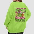 thumbnail image 5 of Xmas Crewneck Pullover Long Sleeve Funny Cute Christmas Sweatshirt 5-Green 3XL, 5 of 5