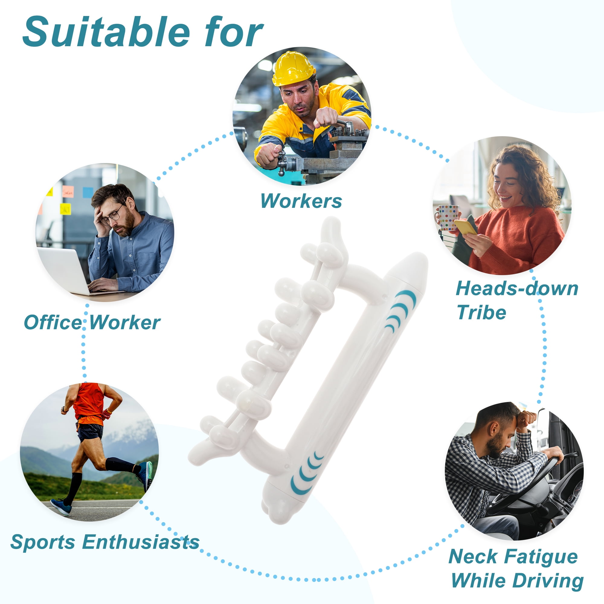 Unique Bargains Fascia Massage Tool Release for Neck and Legs