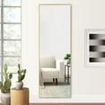thumbnail image 1 of Full Length Floor Mirror Wall Mounted Rectangle Gold 65"x22", 1 of 10