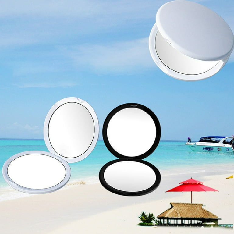 ☆nff☆ heart row mirror keyringwhite nff1 Brandonz Heart Compact Mirror with LED Light and 10x