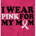 thumbnail image 2 of I Wear Pink For My Mom Support Plus Size Crewneck Graphic Tee Shirt Brisco Brands 2X, 2 of 5