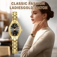 thumbnail image 3 of LIEBIG Womens watch Small Gold Watches for Women Dainty Analog Ladies Quartz Watch Oval Case Waterproof, 3 of 10