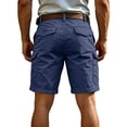 thumbnail image 5 of UDAUDU Mens Cargo Shorts 7 Inch Inseam with Pockets Cargo Knee Length Shorts Hiking Relaxed Fit Work Fishiing Chino Shorts Comfy Outdoors Shorts Navy M, 5 of 9