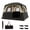 Black, variant on Gymax 6-Person Camping Tent w/ Top Rainfly Mesh Windows Large Door Ground Stakes Black