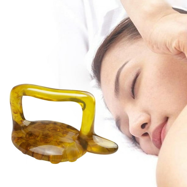 ador de resina para cuello, hombros y espalda, cepillo corporal de para cuello, espalda, abdomen y piernas Marrón