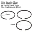 thumbnail image 3 of Air Compressor Piston Ring Set Replacement Parts For 55Mm Cylinder (3Pcs), 3 of 8