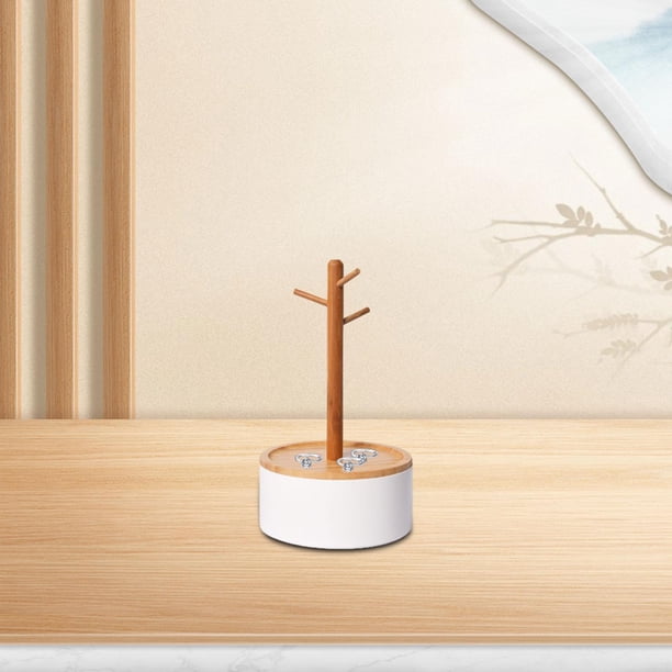 Soporte de Almacenamiento de Escritorio Perfecl para Joyas de Madera y PP 14 cm x 24 cm