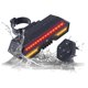thumbnail image 1 of Luz trasera para bicicleta, recargable vía USB, intermitentes delanteros y traseros, resistente al agua, color negro, 1 unidad, 1 of 5