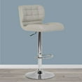 thumbnail image 2 of Set of 2 Amie Brown Backless Counter Stool with Gunmetal Gray Frame, 2 of 7