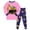 style-51 Hot Pink, variant on Gubotare Kids Pajamas Boys Toddler Kids Girls Boys Soft Comfy Raglan Sleepwear Pajamas Pjs 2pcs Set (Grey,7-8 Years)