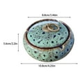 thumbnail image 2 of Ceramic Ashtray with Lids, Windproof, Cigarette Ashtray for Indoor or Outdoor Use，Ash Holder for Smokers,Desktop Smoking Ash Tray for Home Office Decoration, 2 of 6