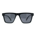 thumbnail image 2 of Polarized Mens Slick Elegant Gentlemans Luxury Horn Rim Sunglasses Matte Black Gold, 2 of 4