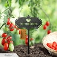 thumbnail image 3 of Openpig 2 PCS Metal Seed & Plant Labels - Plant Markes for Seedlings-Plant Tags for Pots - Garden Signs for Vegetable - Durable Markers for Plants Outdoor Waterproof - Garden Decor for Farmhouse, 3 of 6