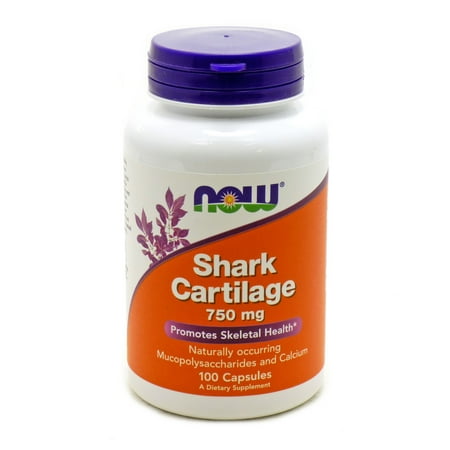 750 Mg Capsule 180 Caps - Shark Cartilage 750 mg Freeze Dried by Now Foods 100 Capsules