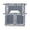 Gray, variant on White Letters Swag Curtains for Kitchen Modern Minimalist Style Sky Grey Valances for Windows Rod Pocket Small Window Treatment Short Topper for Cafe Bedroom Bathroom Living Room Decor 56x36 Inch