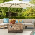 thumbnail image 2 of Costway 40 "Rectangle Propane Table de Foyer Surface Bois W / Couverture de PVC de Roche de Lave, 2 of 10