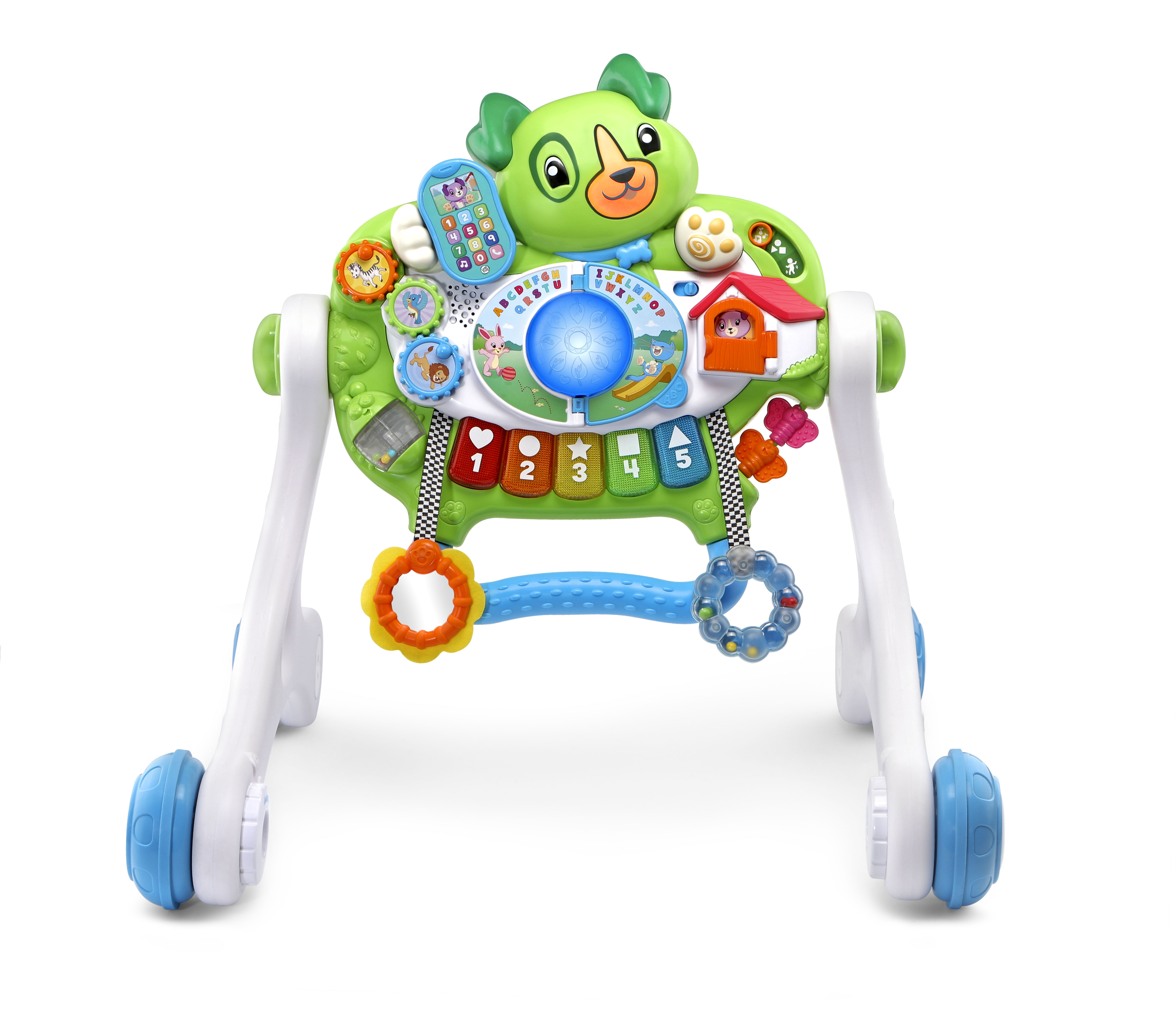 Scout's 3-in-1 Get Up and Go Walker, Baby Gym, Floor Play Toy, Green - image 6 of 11