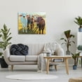 thumbnail image 2 of Various Cattle Sunny Farmland Field Animals & Insects Painting Gallery Wrapped Canvas Print Wall Art, 2 of 7