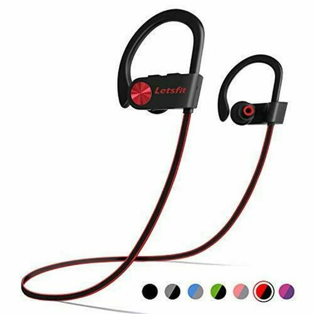 LETSCOM U8I RED Earbuds Headphones Red Walmart