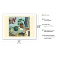 thumbnail image 2 of The Ghost in the House Stalls - Still Life with a Cat - From an Original Color Painting by August Macke c.1910 - Bamboo Fine Art 290gsm Paper Print (Unframed) 24x32in, 2 of 4