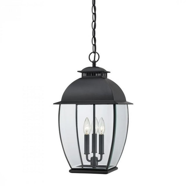 Quoizel Bain Large Hanging Lantern in Mystic Black