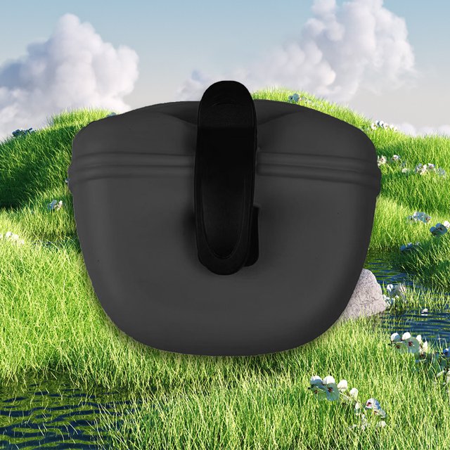 Bolsa de silicona para golosinas para perros, bolsa ligera para aperitivos para cachorros, suministros elásticos para salidas de mascotas Hugtrwg Para estrenar