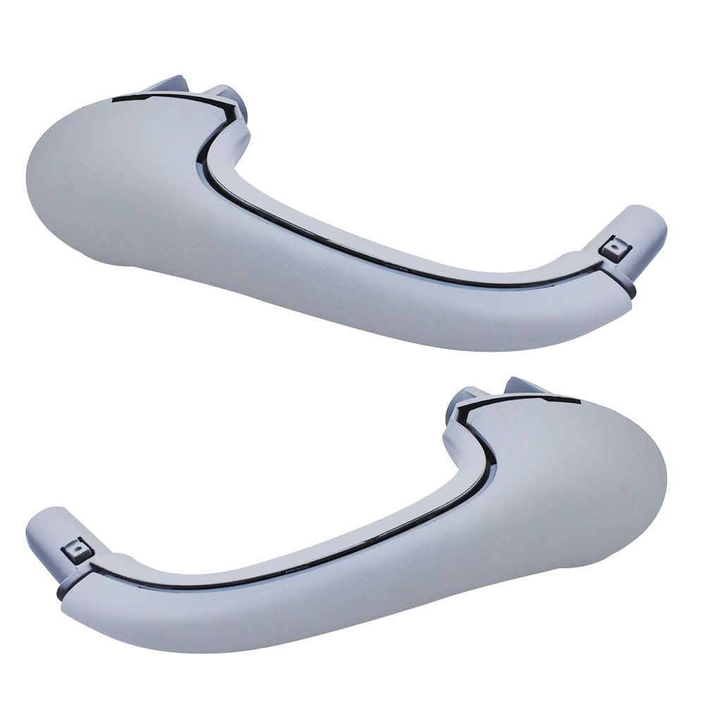 labwork Front Left & Right Interior Door Pull Handle Set Gray fit for 2003-2007 Mercedes-Benz W203 C-Class