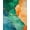 Green, Pattern 3, variant on ODIKA 8'x10' Washable Area Rug Green Gold Abstract Marble Design Vibrant Symmetrical Fluid Swirling Veins for Dining Room, Large Office, Lounge, Non-Slip Chair-Friendly Mat