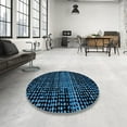 thumbnail image 3 of Ahgly Company Indoor Square Abstract Black Abstract Area Rugs, 8' Square, 3 of 6