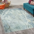 thumbnail image 2 of Marble Print Decorative Rug, Exquisite Granite Stone Architecture Floor Nature Faded Rock Picture Art, Quality Carpet for Bedroom Dorm and Living Room, 6 Sizes, Pale Blue Grey, by Ambesonne, 2 of 4