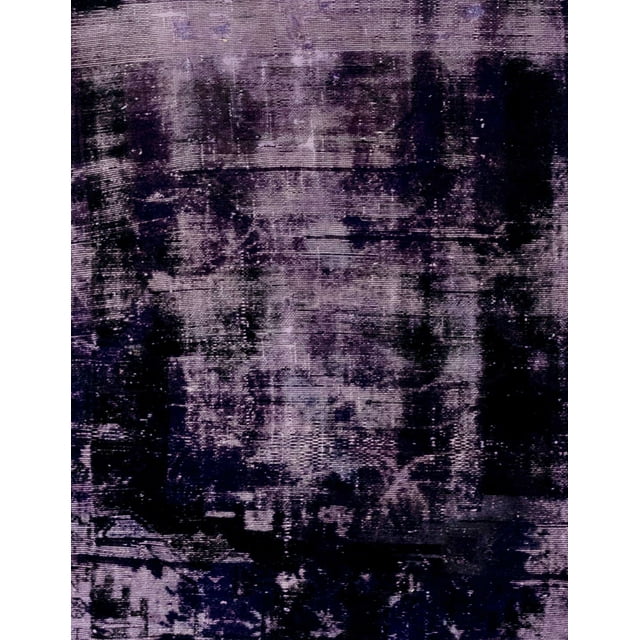 Ahgly Company Machine Washable Indoor Rectangle Abstract Night Black Area Rugs, 6' x 9'