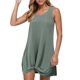 thumbnail image 1 of Vestido de playa sin mangas y cuello redondo para mujer - Blusa informal, poliéster spandex, corte holgado - S-XXL, 1 of 5