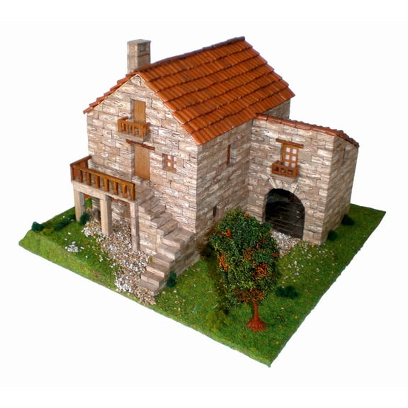CUIT Ceramic Building Construction Kit, Traditional Galician House (1:87)