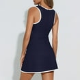 thumbnail image 6 of TMOYZQ Women's Workout Tennis Dress with Built-in Bra and Shorts Pockets Sleeveless Crewneck Golf Athletic Mini Dresses, 6 of 9