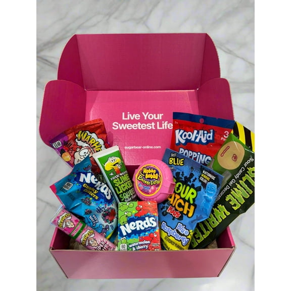 Sugar Cloud Delights Box – Assorted Gourmet Sugar Candies, Sour & Sweet Fruit Gummies, Classic Sugar Crystals – Bulk Candy Gift, Party Favors & Snack