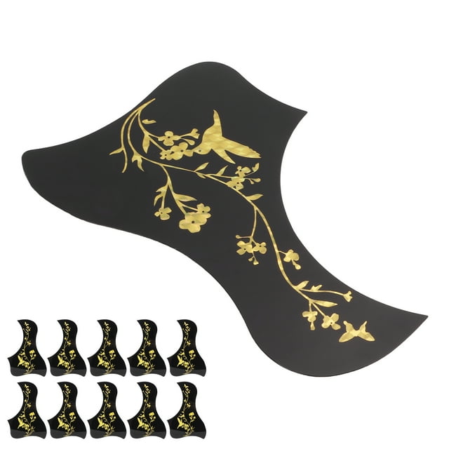Ccdes PVC Plaque de Garde, Facile à Installer 10PCS Pickguard Guitare pour Instrument à Cordes
