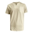 thumbnail image 4 of pstuiky camisetas de manga corta para hombre, Camisa informal de verano para hombre, de manga corta, color liso, con cuello en V y bolsillo ropa de hombre m, 4 of 4