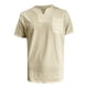 thumbnail image 4 of pstuiky camisetas de manga corta para hombre, Camisa informal de verano para hombre, de manga corta, color liso, con cuello en V y bolsillo ropa de hombre m, 4 of 4