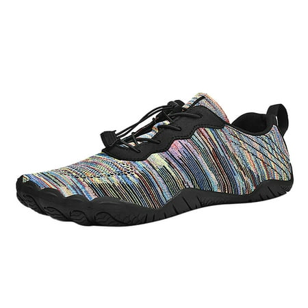 XDDST Mens Slip On Shoes Casual Outdoor Men Water-Proof Mountaineering Casual Sport Shoes Lace Up Beach Running Breathable Soft Bottom Shoes