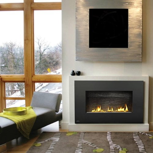 Napoleon Plazmafire Vent Free Wall Mount Natural Gas Fireplace With Painted Black Rectangular Surround Com - Wall Mounted Fireplaces Gas Napoleon Plazmafire Vent Free Wall Mount Natural Gas Fireplace With Painted Black Rectangular Surround Com - Wall Mounted Fireplaces Gas