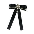 thumbnail image 4 of Broche con lazo de cinta, broche de pajarita, broche con lazo preatado, decoración para mujeres y niñas Negro, 4 of 9