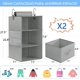 thumbnail image 3 of 2 Pack Organizador Colgante de Clóset y Cubos de Almacenamiento de Tela Plegables, Estantes Colgantes, Estantes Plegables para Colgar, Estante de Almacenamiento para Ropa, 3 of 4