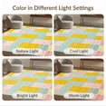 thumbnail image 7 of ODIKA 3'x5' Washable Accent Rug Bedside Checkered Retro Block Hopscotch Scattered Confetti Motif for Nursery Room, Pet Friendly & Non-Shedding, 7 of 7