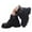 Z1-Black, variant on Quealent Girls Ankle Boots for Toddler/Little Kids - Black, Suede, Zipper, Low-Top, Flat Heel, Casual Black for Size 3